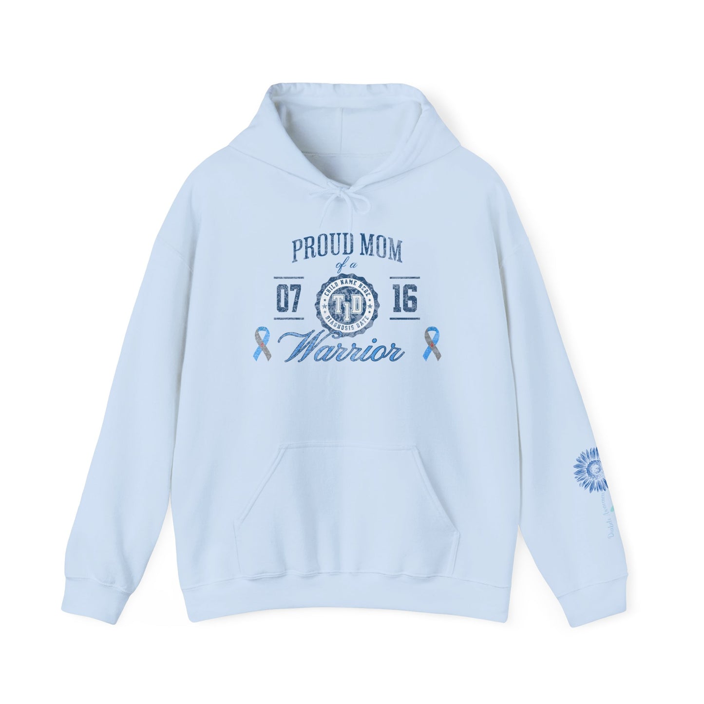 Personalized Warrior Mom Hoodie — TID Awareness Sweatshirt