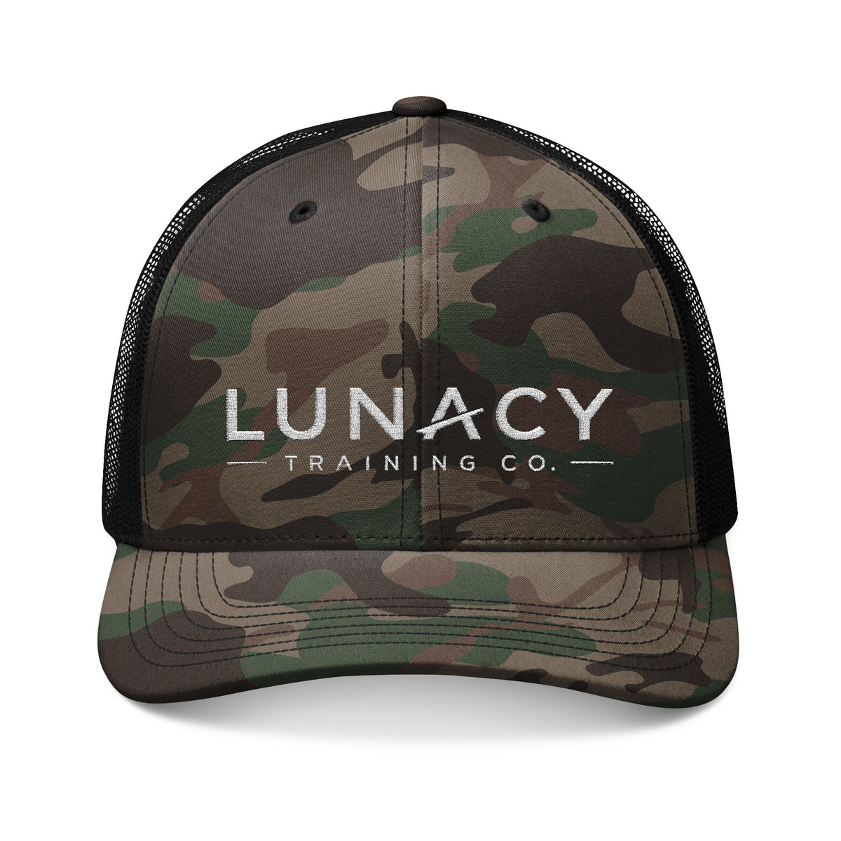 Camouflage Embroidered Mesh Trucker Hat