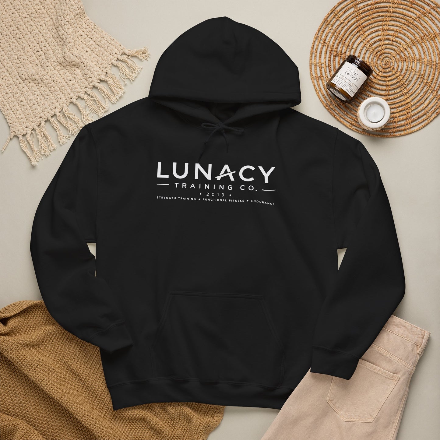Lunacy Training Co. Logo Hoodie — Front Print