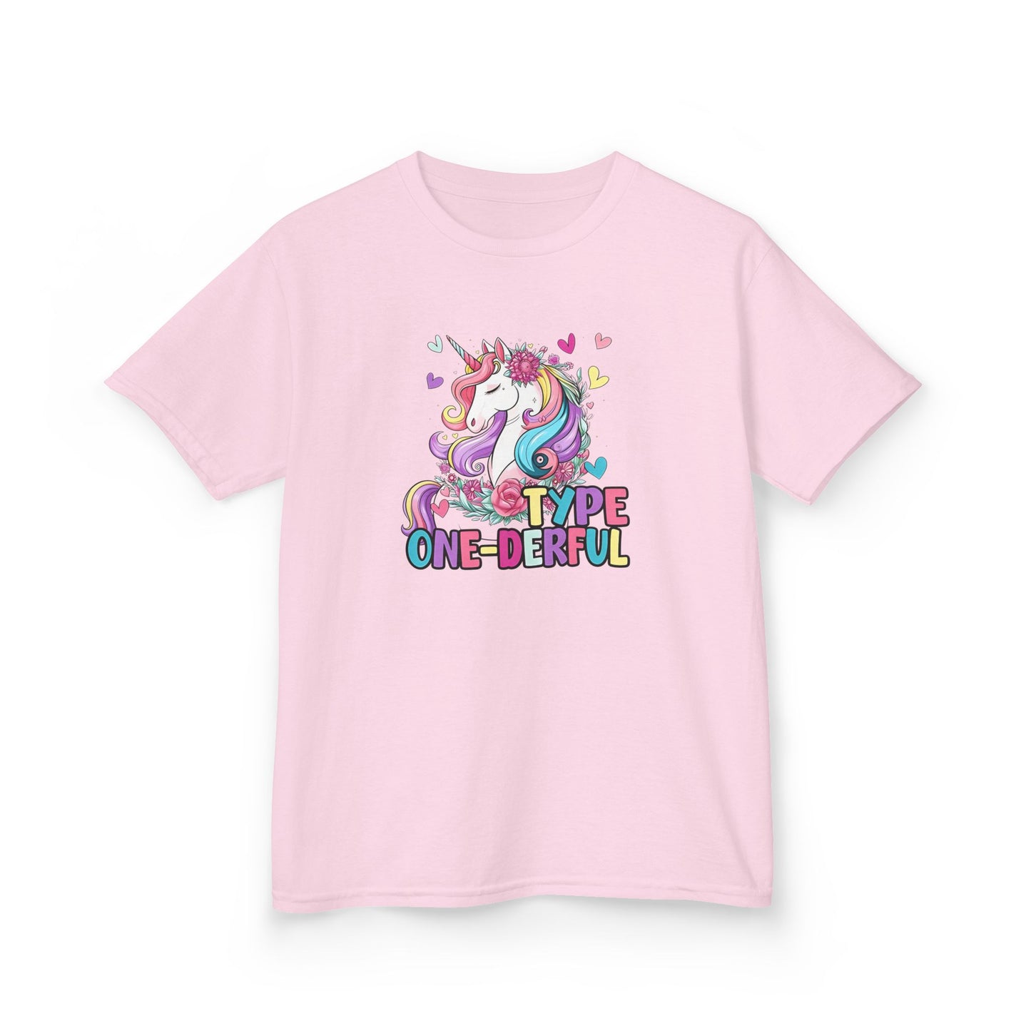 Kids T-Shirt — "Type One-derful" T1D Unicorn Tee