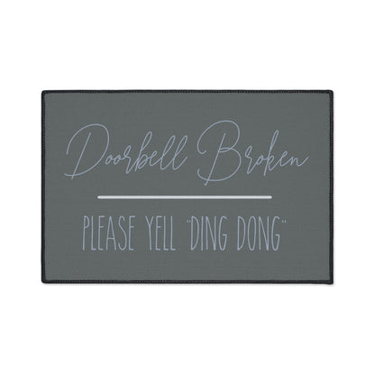 Welcome Mat Yell Ding Dong