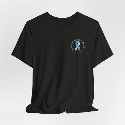 T1D Awareness Front & Back Design Tee