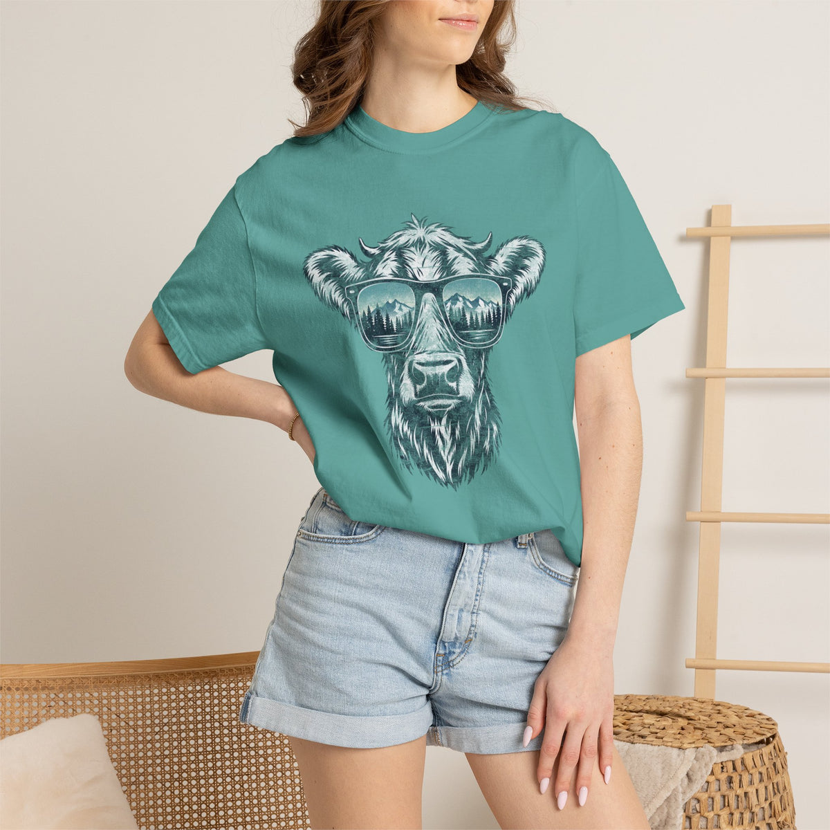 Shaded Cow Graphic Tee