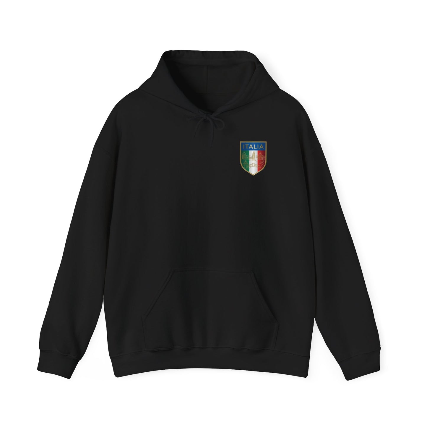 Italian Flag Shield Hoodie Pullover