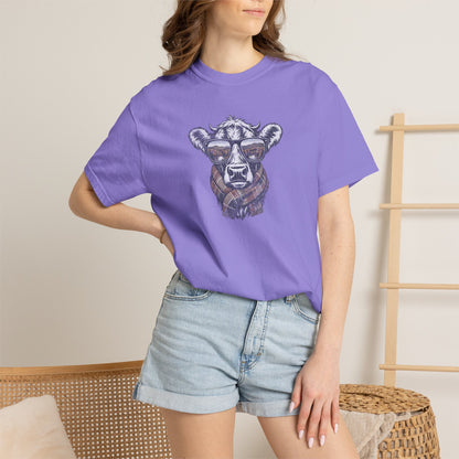 Rustic Fall Cow Cozy Tee