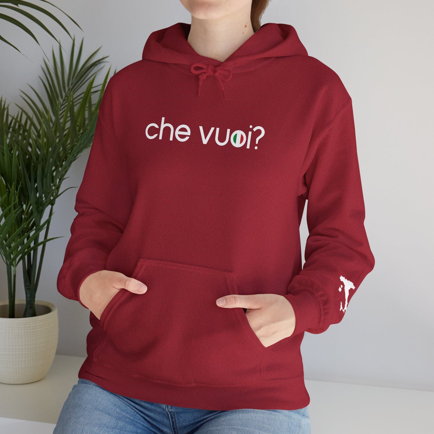 Map of Italy 'Che Vuoi Unisex Hoodie