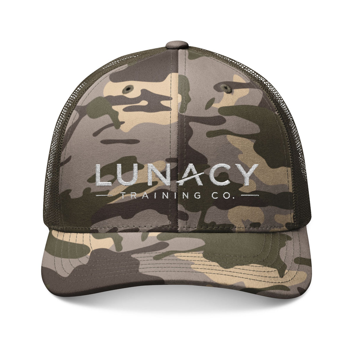 Camouflage Embroidered Mesh Trucker Hat