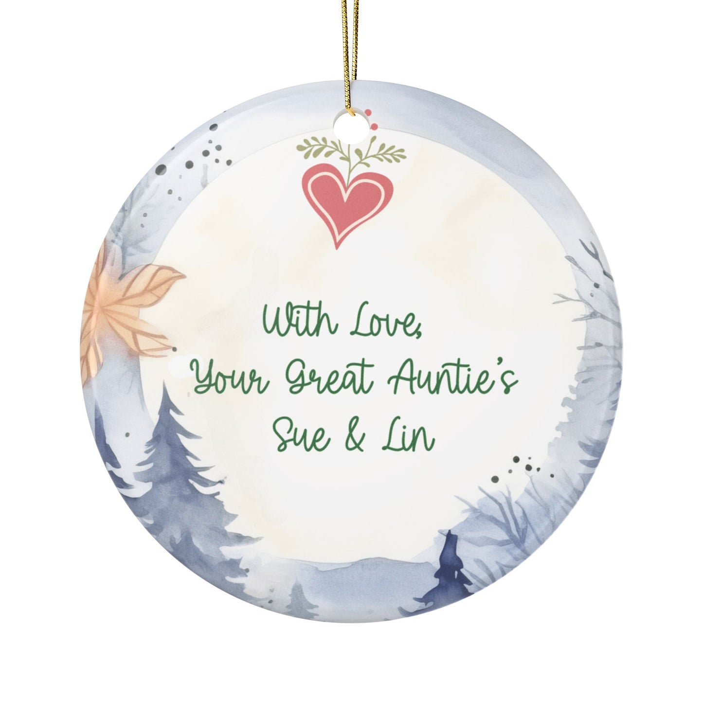 Junior Ornament –Ceramic Christmas Keepsake