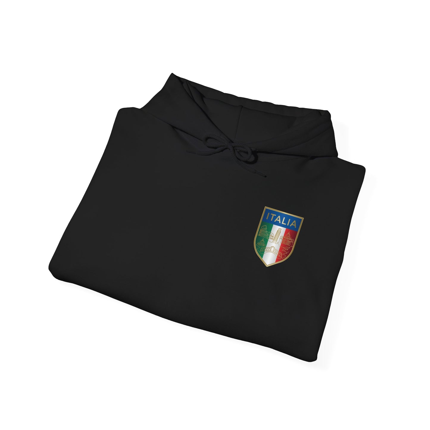 Italian Flag Shield Hoodie Pullover