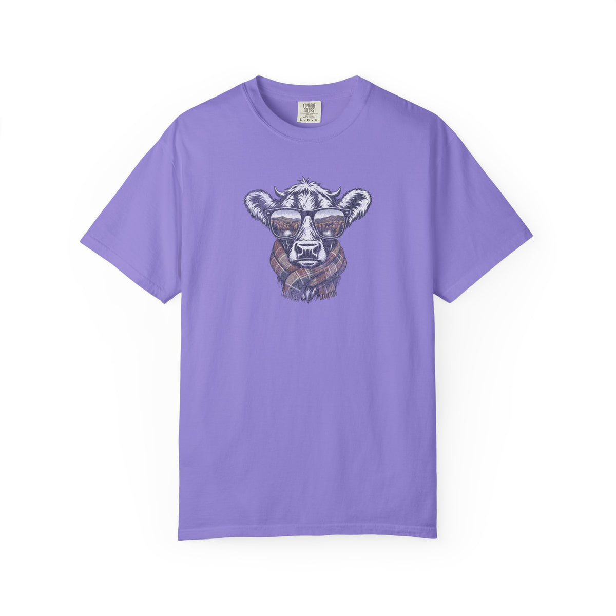 Rustic Fall Cow Cozy Tee