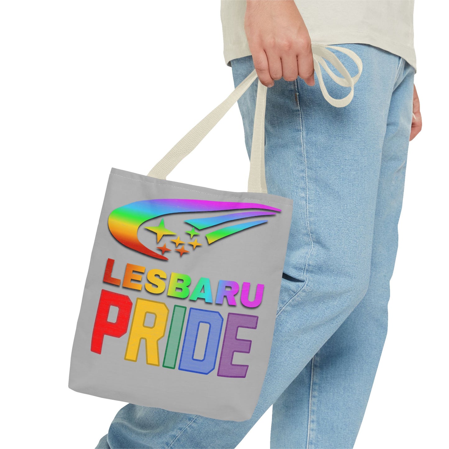Lesbaru Pride Tote Bag, Subaru Lover, Lesbian, Reusable Bag, LGBT Rainbow Flag, LGBTQ Pride, Grocery Bag, Market Tote, Eco-Friendly