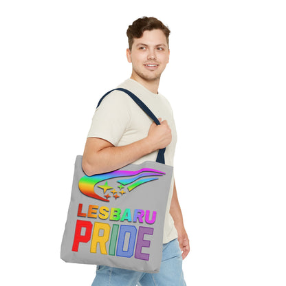 Lesbaru Pride Tote Bag, Subaru Lover, Lesbian, Reusable Bag, LGBT Rainbow Flag, LGBTQ Pride, Grocery Bag, Market Tote, Eco-Friendly