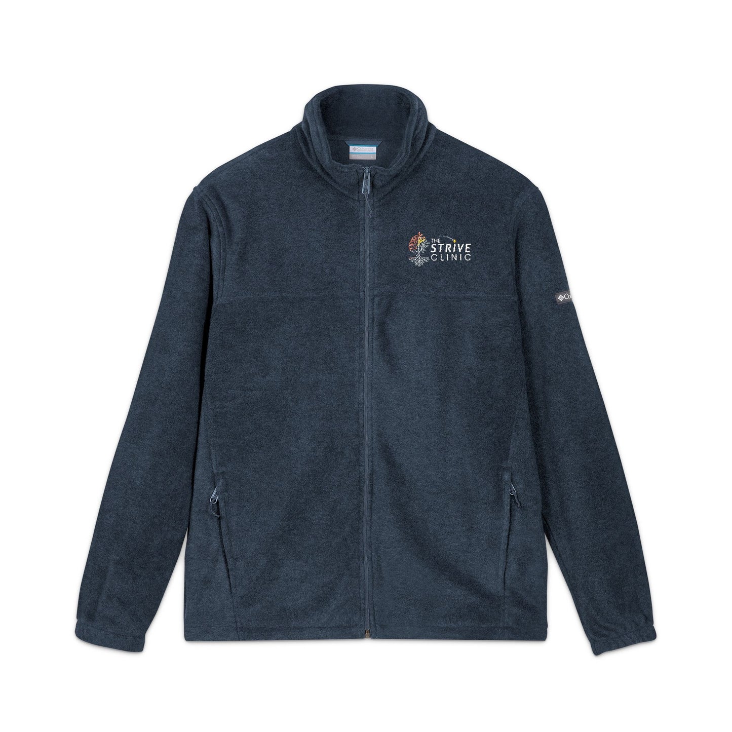 Embroidered Columbia Fleece Jacket - Strive Clinic