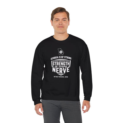 Crewneck Sweatshirt — "Strength in Every Nerve" Georgia Neurofibromatosis Awareness