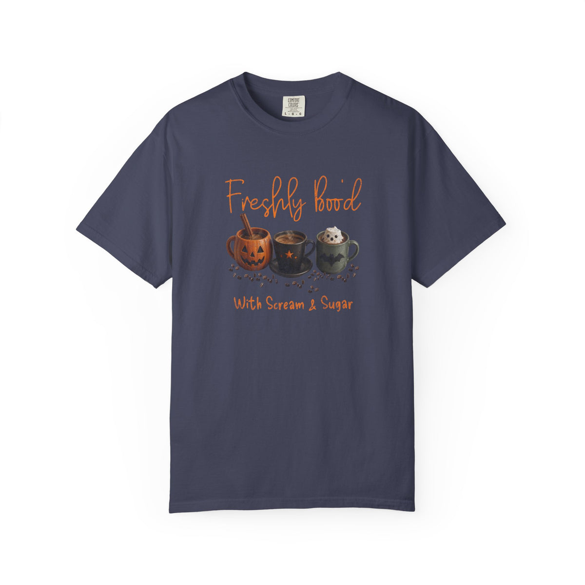Freshly Brewed Scream & Sugar Coffee Halloween T-Shirt