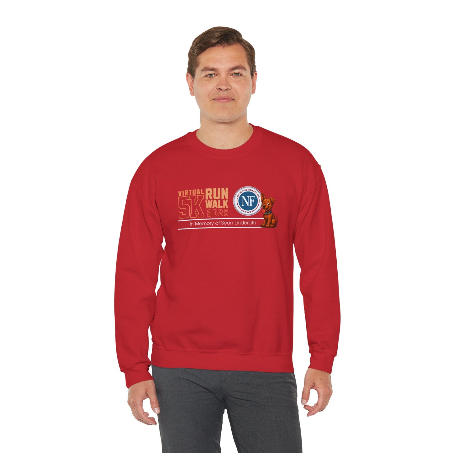 NF Virtual 5K Run/Walk Crewneck Sweatshirt — In Memory of Sean