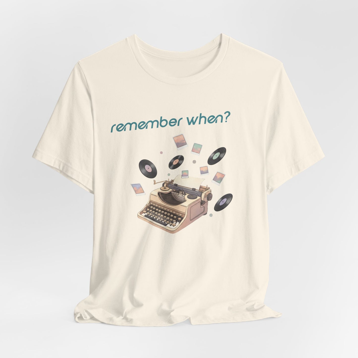 Remember When? Typewriter Tee | fleeting nostalgia, yesterday vibes