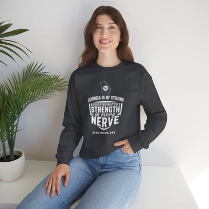 Crewneck Sweatshirt — "Strength in Every Nerve" Georgia Neurofibromatosis Awareness