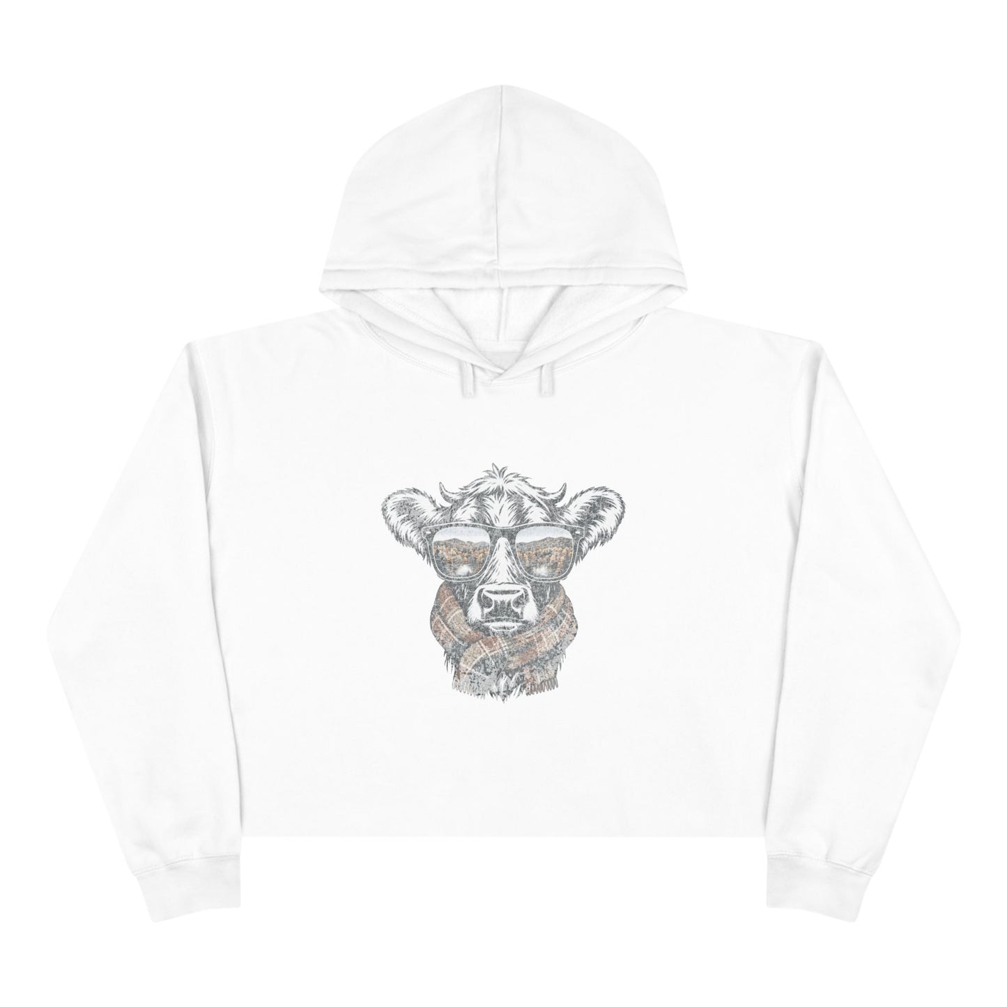 Fall Season Cow Crop Hoodie
