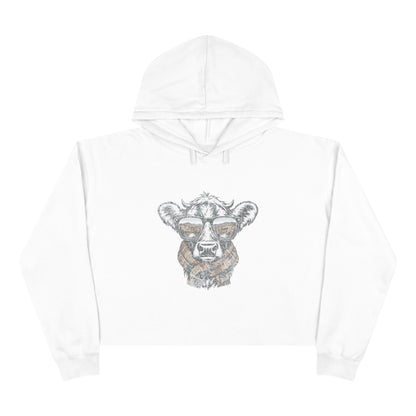 Fall Season Cow Crop Hoodie