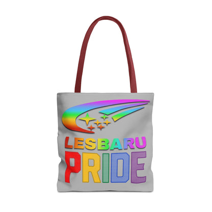 Lesbaru Pride Tote Bag, Subaru Lover, Lesbian, Reusable Bag, LGBT Rainbow Flag, LGBTQ Pride, Grocery Bag, Market Tote, Eco-Friendly
