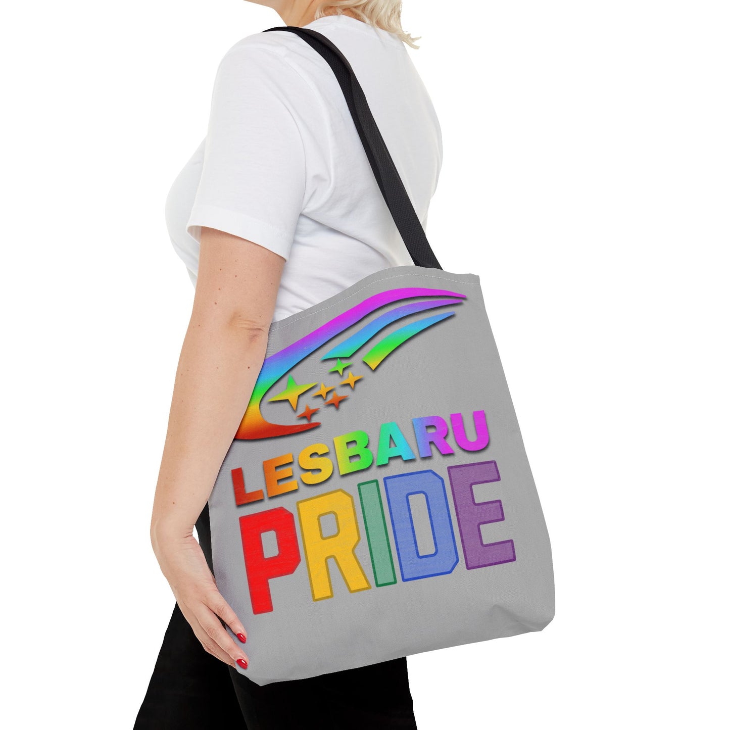 Lesbaru Pride Tote Bag, Subaru Lover, Lesbian, Reusable Bag, LGBT Rainbow Flag, LGBTQ Pride, Grocery Bag, Market Tote, Eco-Friendly