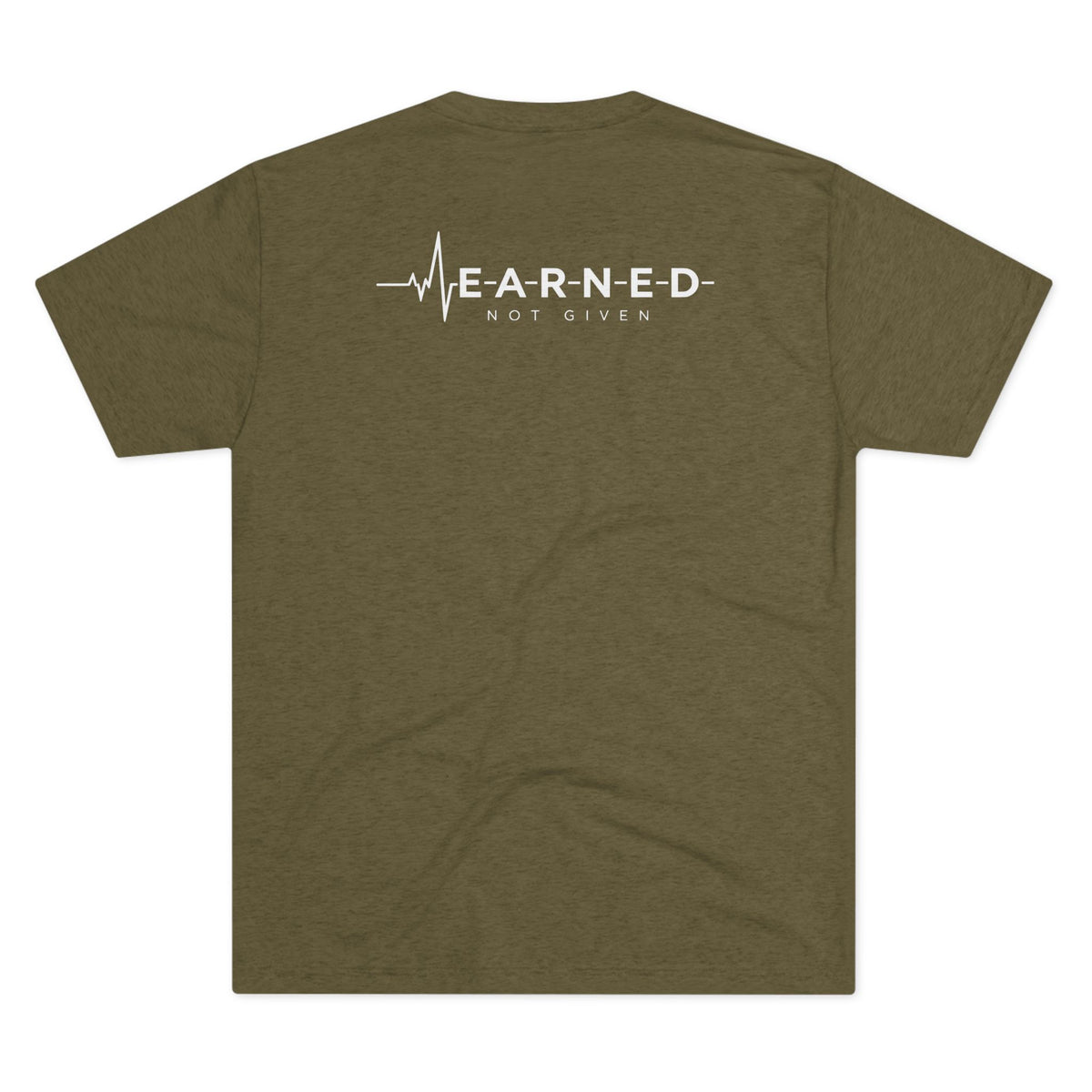 Next Level Military Green with White Front & Back