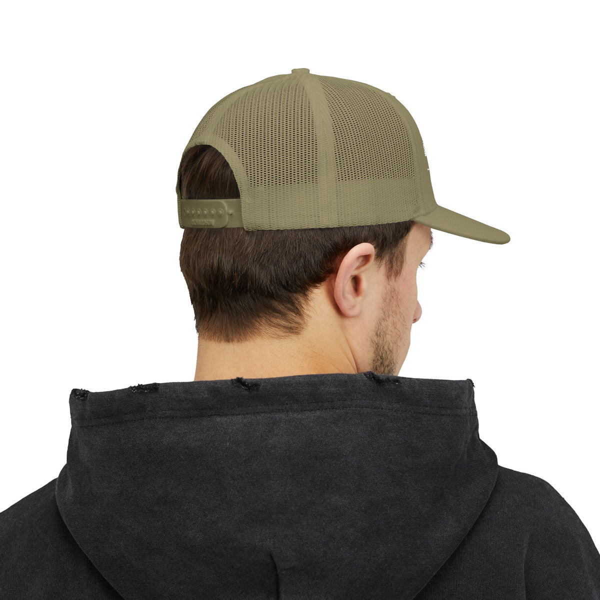 Embroidered Mesh Snapback Hat