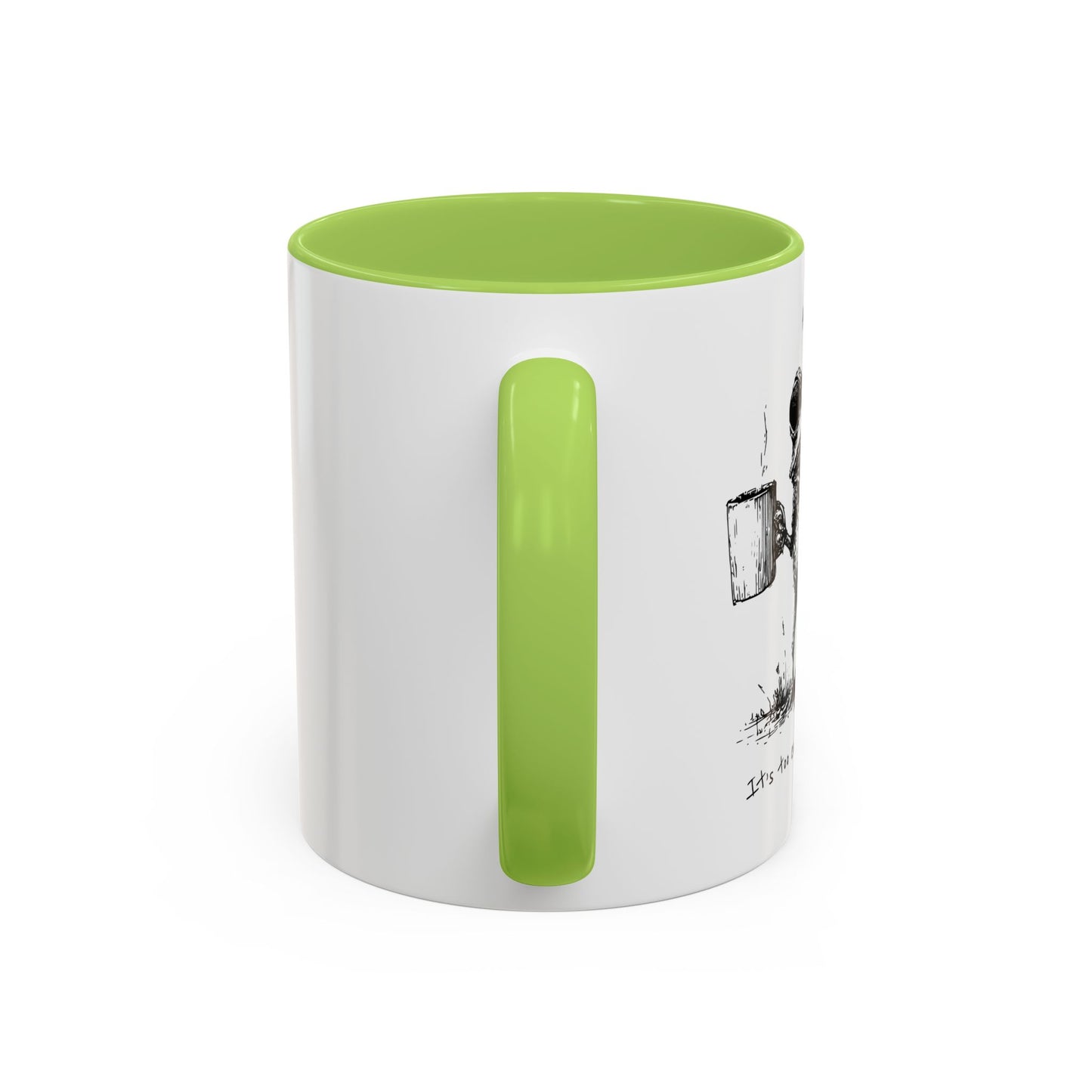 Funny Frog Coffee Mug — "Hop Off. It's Too Early for Nonsense"