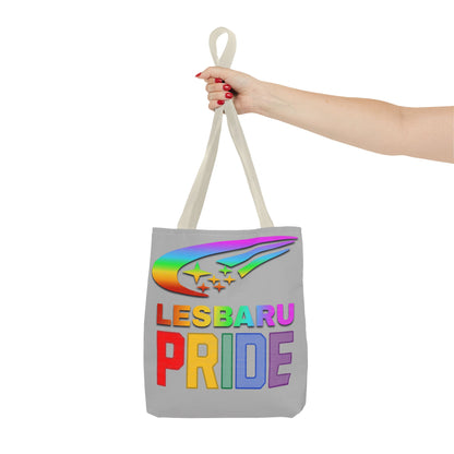 Lesbaru Pride Tote Bag, Subaru Lover, Lesbian, Reusable Bag, LGBT Rainbow Flag, LGBTQ Pride, Grocery Bag, Market Tote, Eco-Friendly