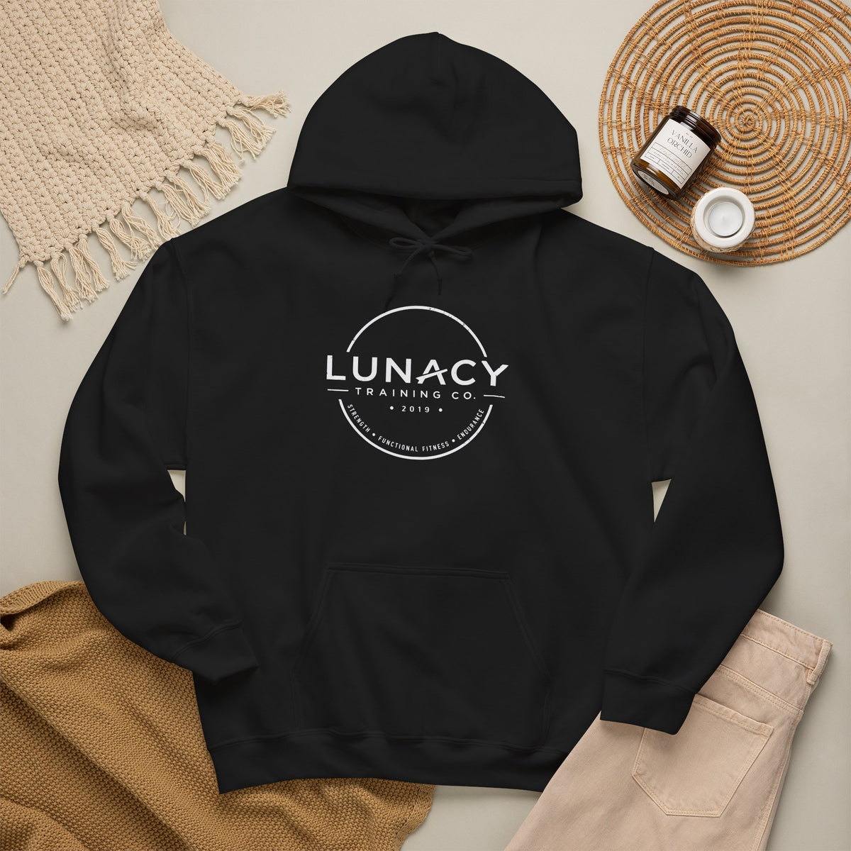 Gildan Hoodie Distressed Circle Logo