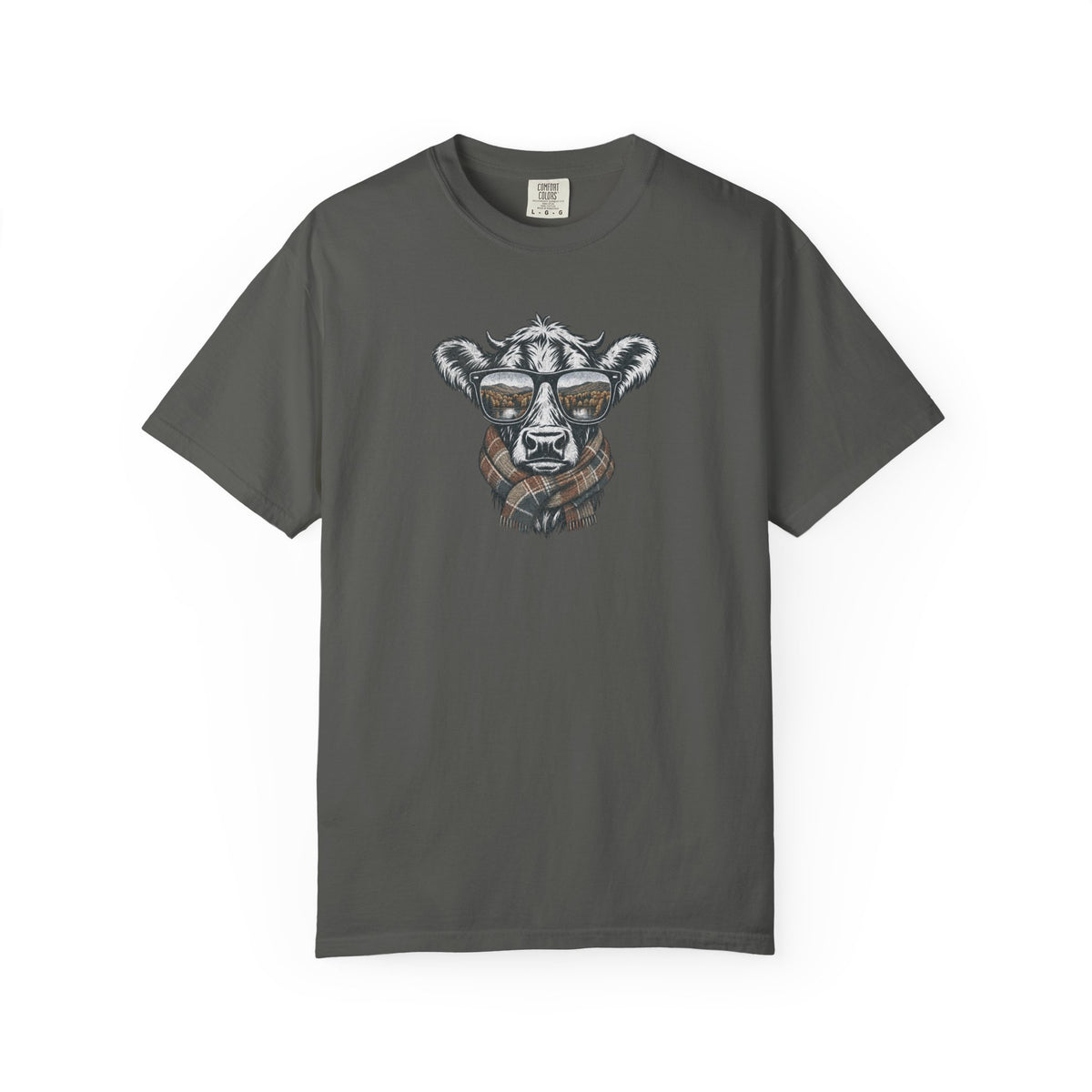 Rustic Fall Cow Cozy Tee
