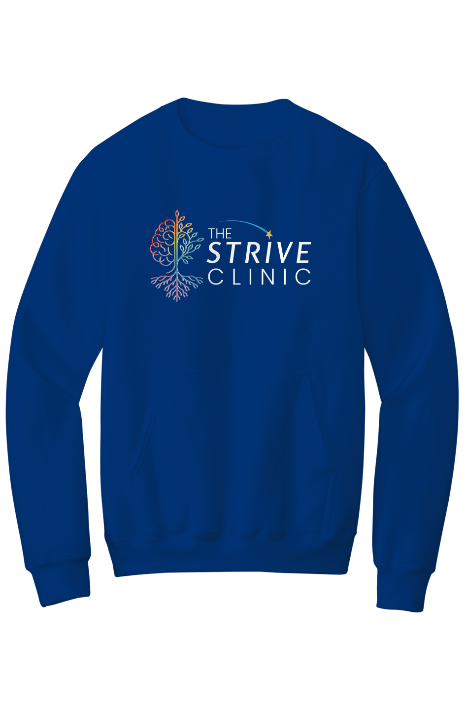 Fleece Crewneck Pocket Sweatshirt - Strive Clinic