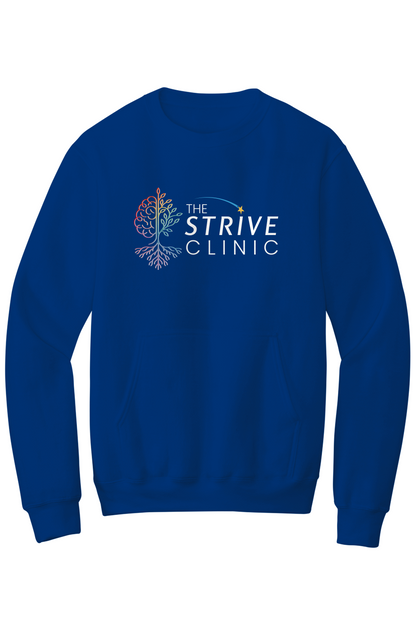Fleece Crewneck Pocket Sweatshirt - Strive Clinic