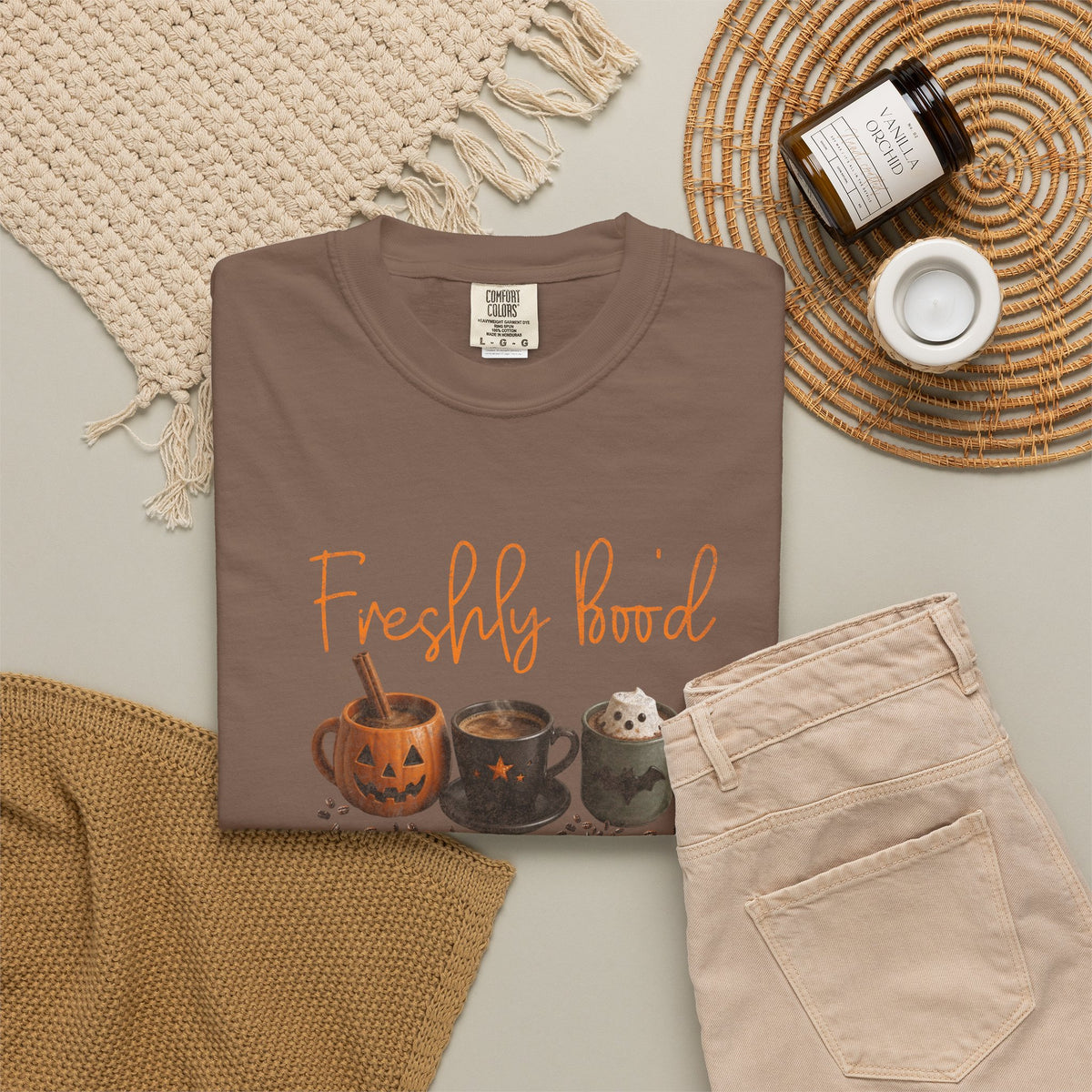 Freshly Brewed Scream & Sugar Coffee Halloween T-Shirt