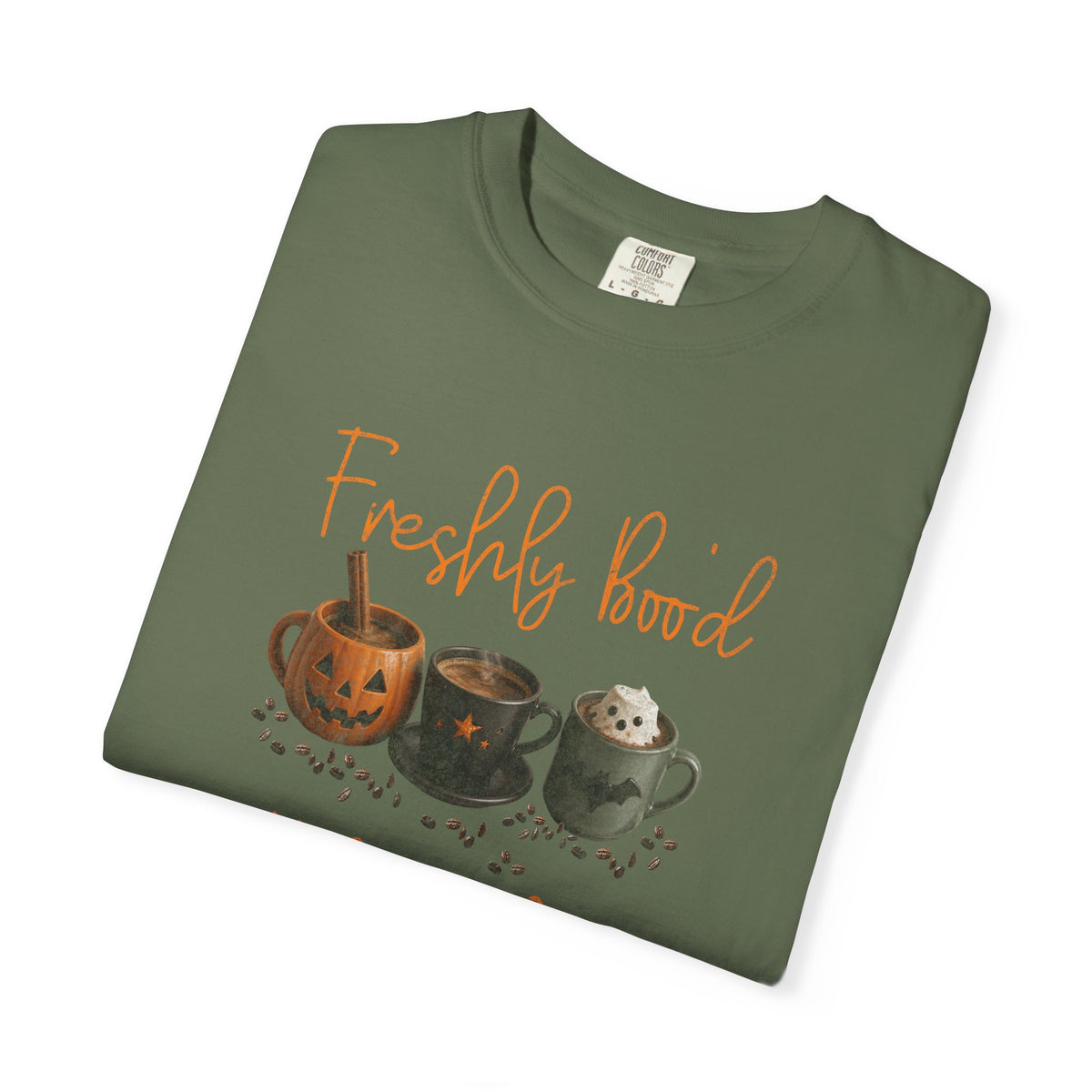 Freshly Brewed Scream & Sugar Coffee Halloween T-Shirt