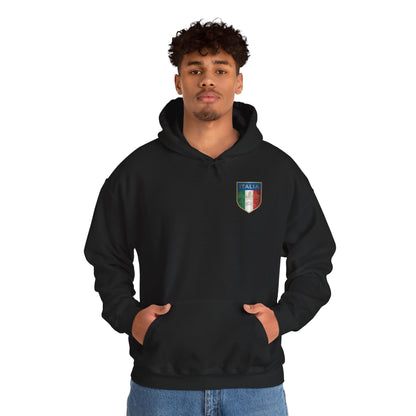Italian Flag Shield Hoodie Pullover