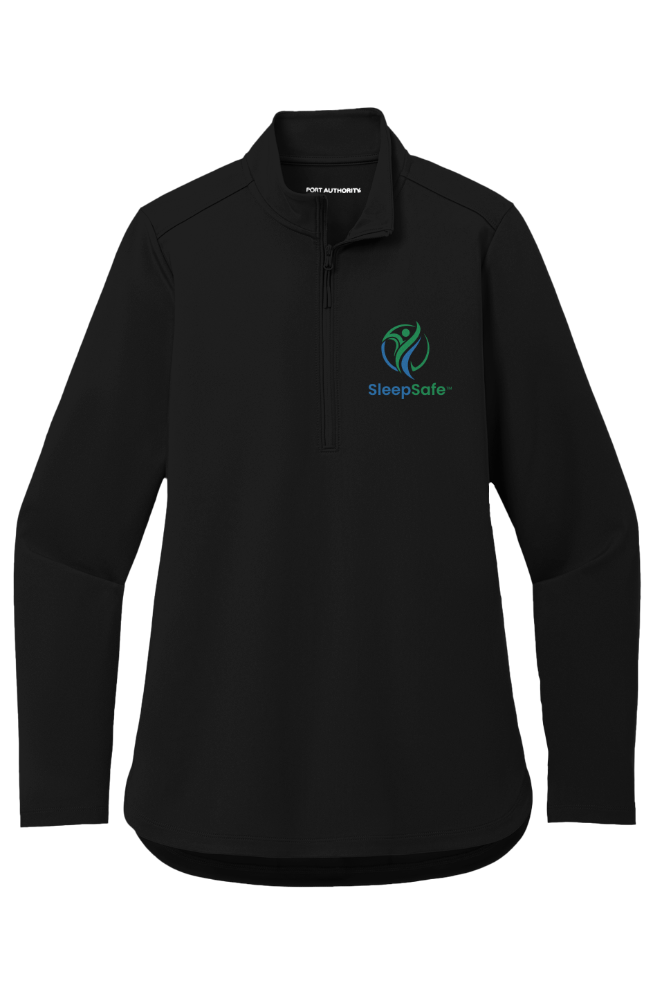 Womens Double Knit ¼ Zip - Embroidered SleepSafe logo