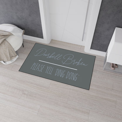Welcome Mat Yell Ding Dong