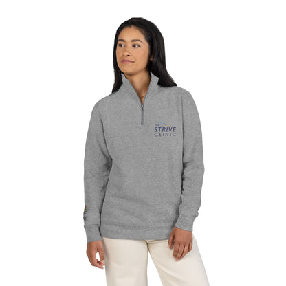 Cotton Heritage Embroidered Quarte Zip Fleece Pullover  - Strive