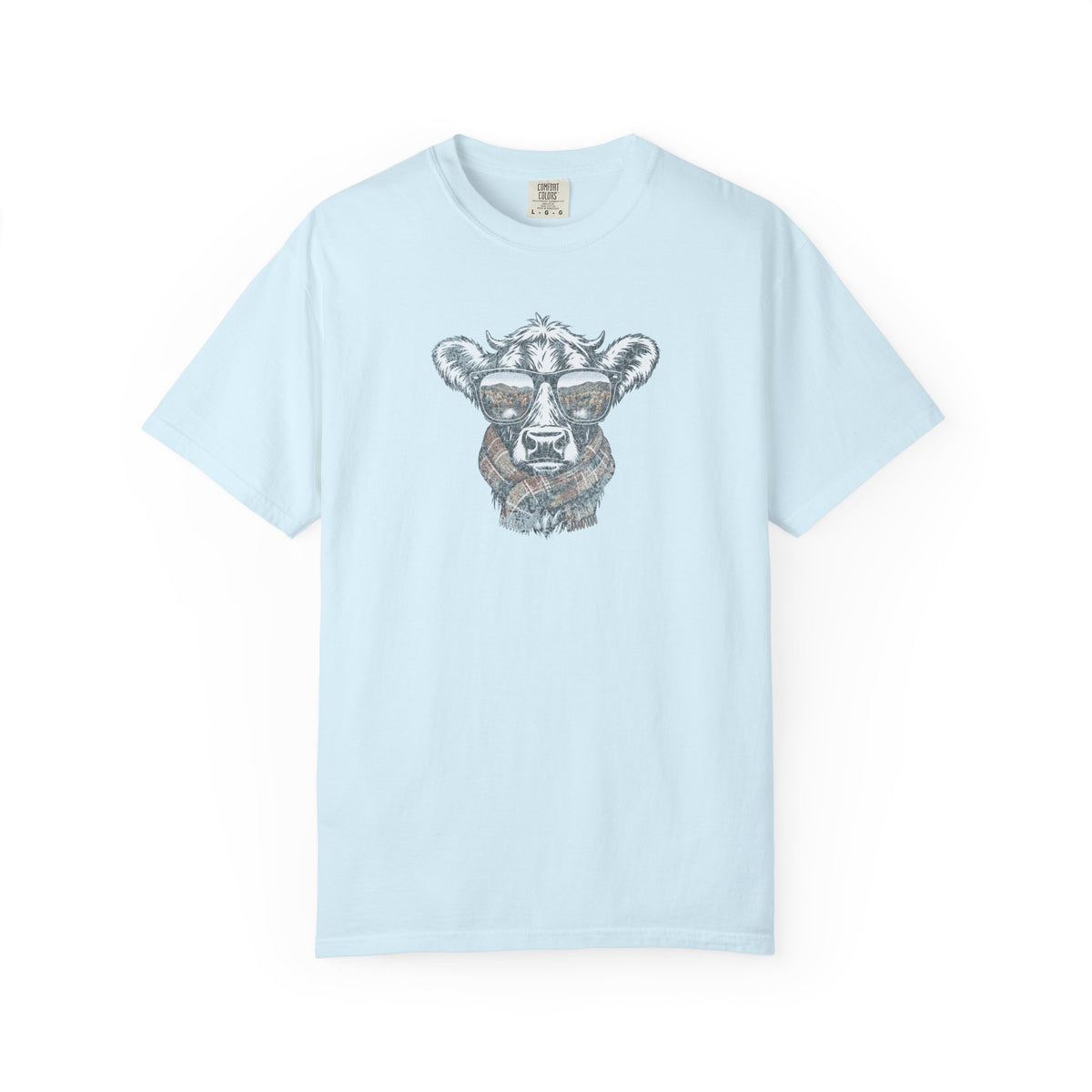 Rustic Fall Cow Cozy Tee