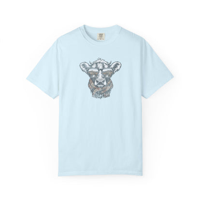 Rustic Fall Cow Cozy Tee