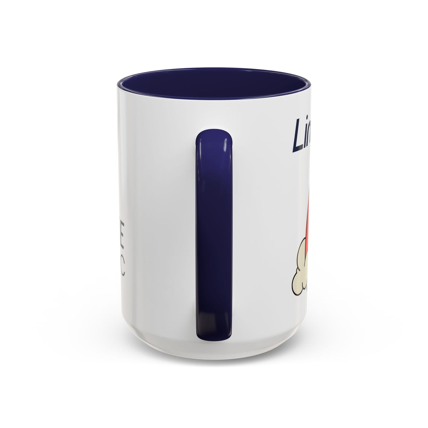 Personalized Rainbow Accent Coffee Mug