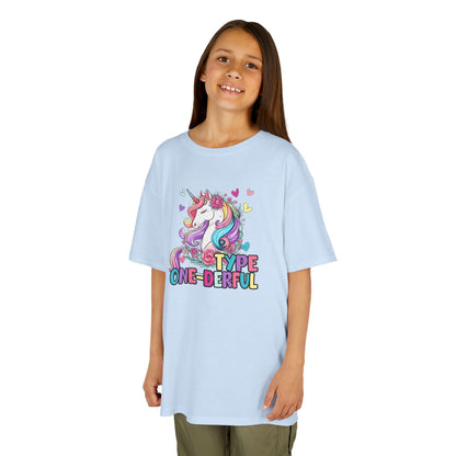 Kids T-Shirt — "Type One-derful" T1D Unicorn Tee