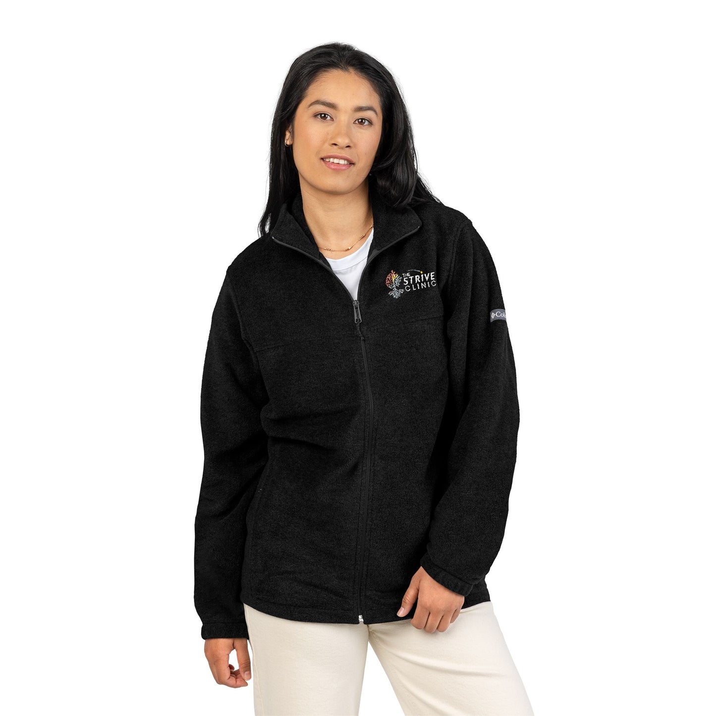 Embroidered Columbia Fleece Jacket - Strive Clinic