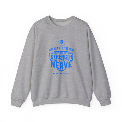 Crewneck Sweatshirt — "Strength in Every Nerve" Georgia Neurofibromatosis Awareness