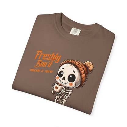 Cute Skeleton “Freshly Boo’d Coffee” Halloween T-Shirt