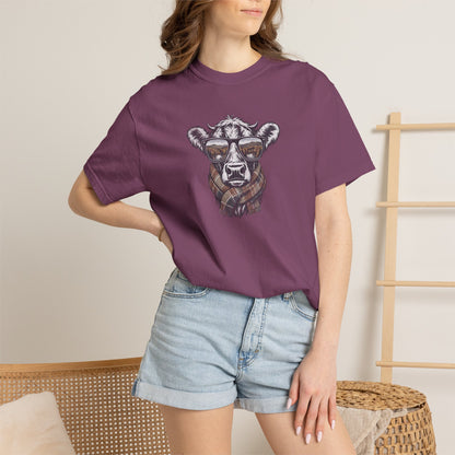 Rustic Fall Cow Cozy Tee