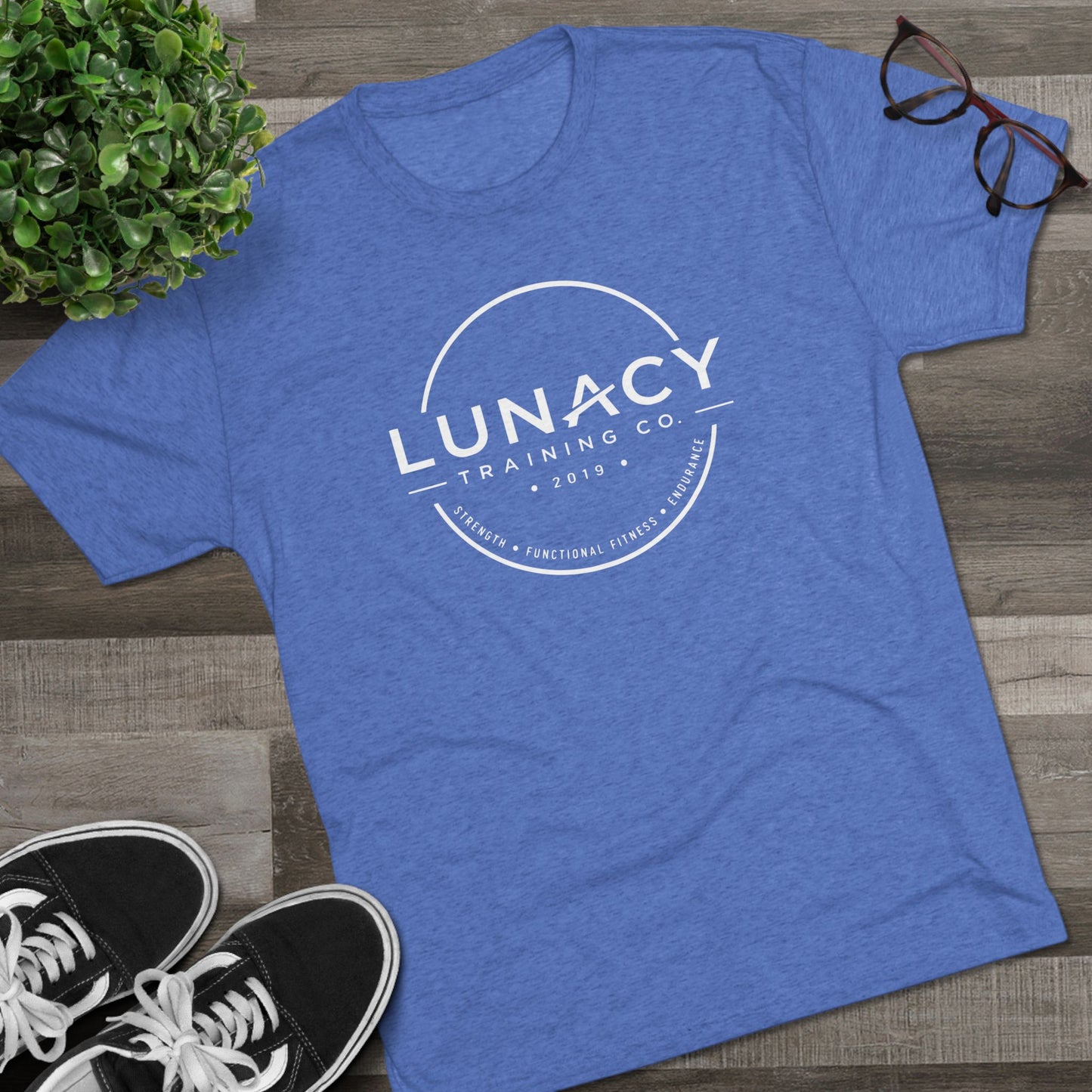 Lunacy Training Co. Circle Logo Next Level Tee
