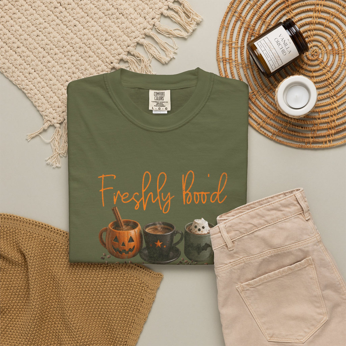Freshly Brewed Scream & Sugar Coffee Halloween T-Shirt